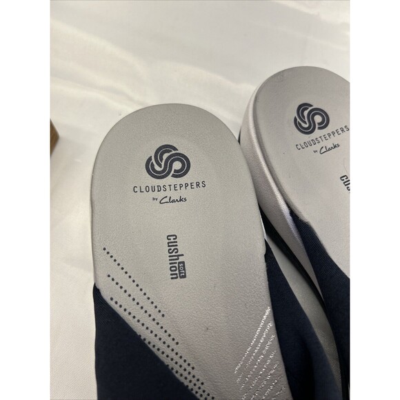 Cloudsteppers by Clarks Womens Arla Glison Navy/Gray Flip-Flops Thongs Women 12 - Picture 6 of 6
